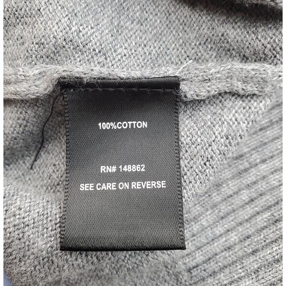 Torrid Womens 0=12 Gray Cotton Pullover Cheers Long Sleeve Sweater Pre-Owned - Picture 5 of 6